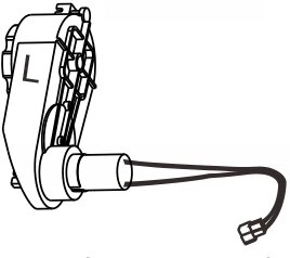 Linker transmissiemotor voor kinderauto Lamborghini Urus 12 V