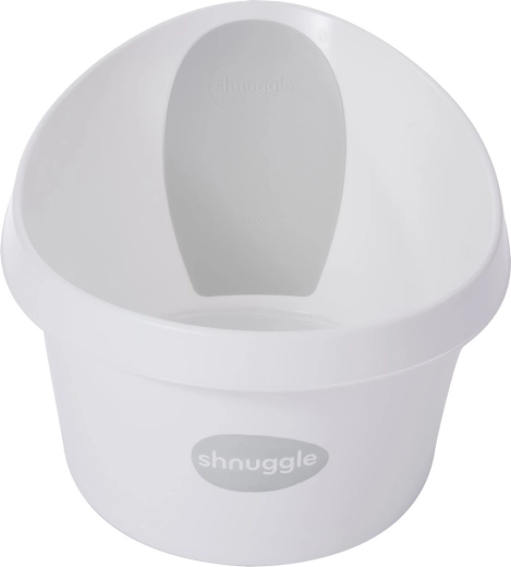Shnuggle Toddler badje wit met lichtgrijze rugsteun