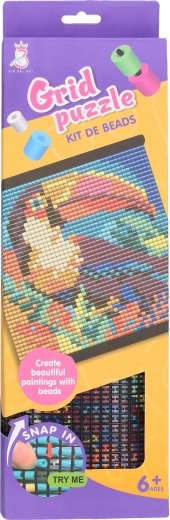 Kralenmozaïek toekan 31 × 32,5 cm