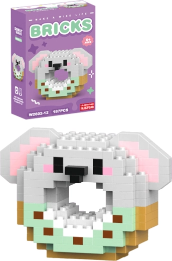 Bouwset donut koala (187 onderdelen)