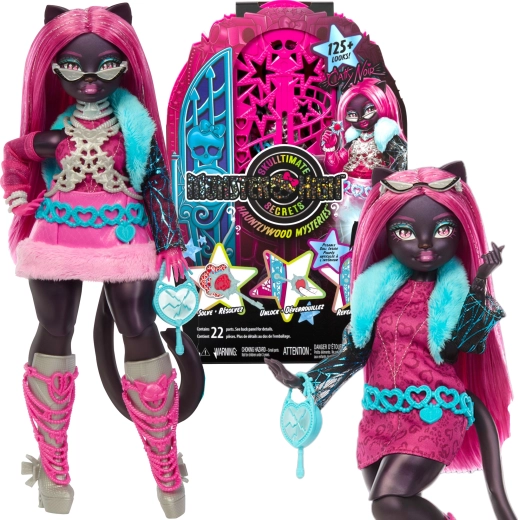 Monster High-pop Catty Noir met kast en verrassingen