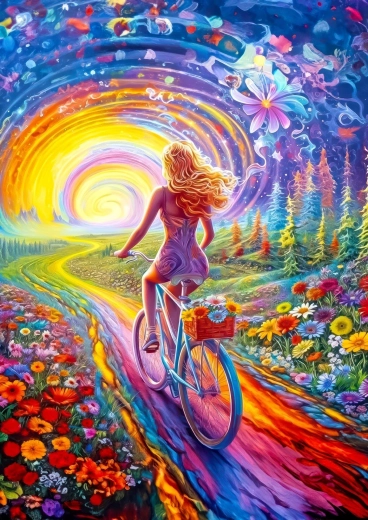 Enjoy puzzel Pedalen van vrijheid 1000 stukjes