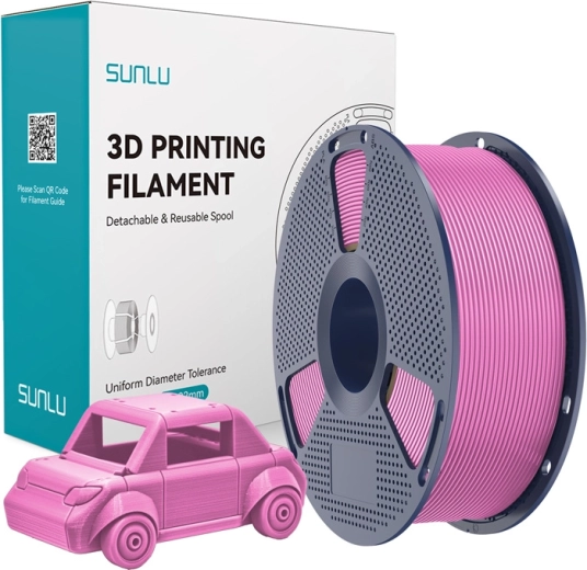 Sunlu PETG-filament met oppervlakteafwerking roze