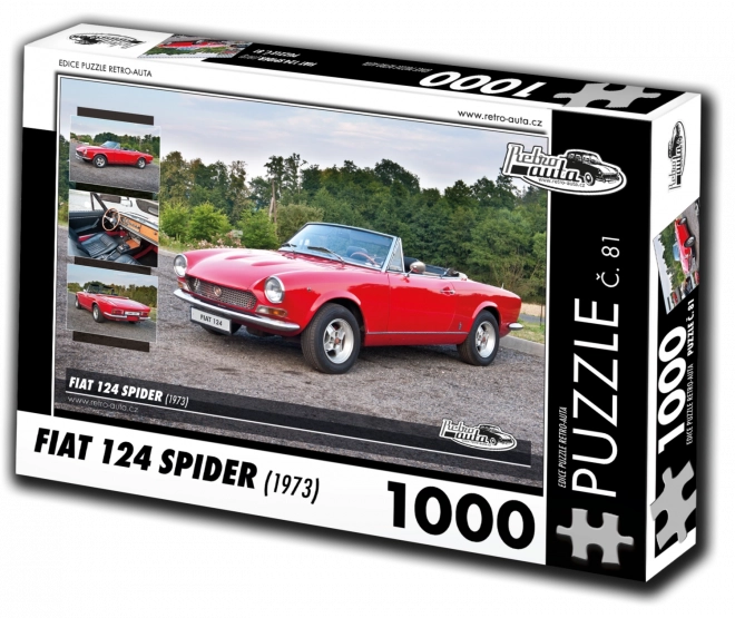 Puzzel Retro-auto’s Fiat 124 Spider (1973) – 1000 stukjes