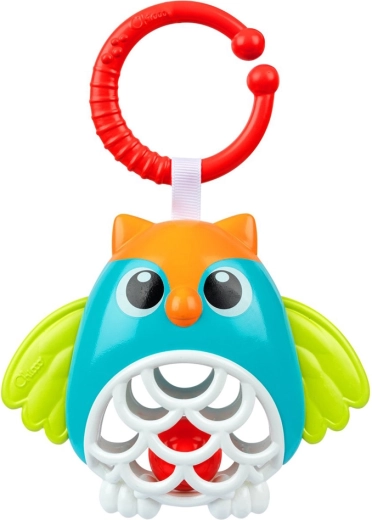 Chicco hangende rammelaar uil met C-ring, 3m+