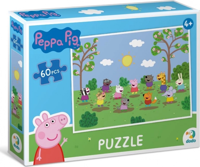 Puzzel PEPPA PIG – plezier in de zon, 60 stukjes