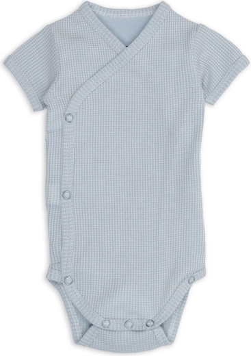 Lodger babyromper met korte mouwen ciumbelle blue fogg maat 68