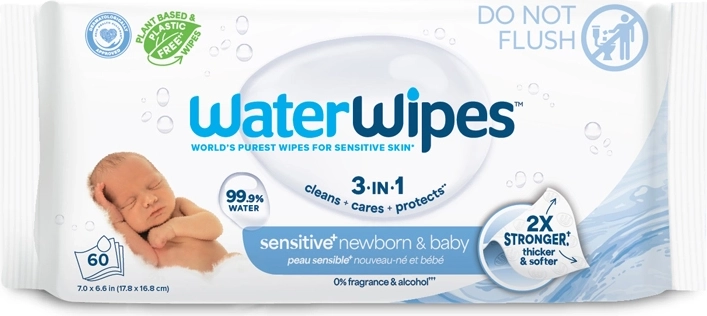 Vochtige doekjes WATERWIPES Newborn & Baby 3-in-1 60 stuks