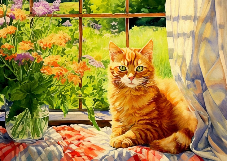 Enjoy puzzel Katje uit de landelijke keuken 1000 stukjes