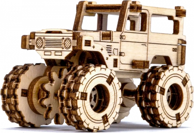 Houten 3D-puzzel – model monstertruck geïnspireerd op TOYOTA FJ40