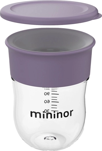 Mininor oefenbeker 360° 220 ml lilac flower