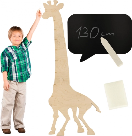 Houten giraffemeetlat tot 125 cm