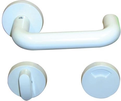 Interieur WC-deurklink met indicator – wit kunststof