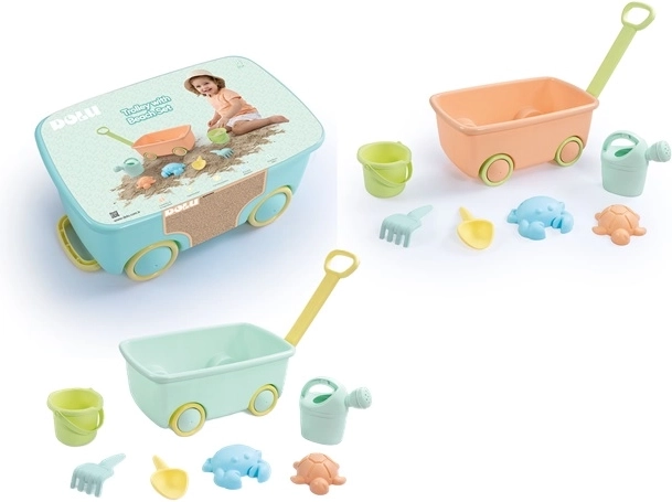 Dolu strandwagentje met zandset