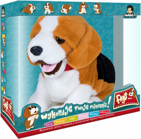 Interactieve pluche beagle Figo met spraakopdrachten