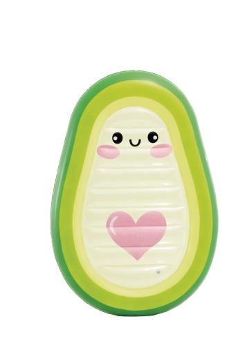 Opblaasbaar ligbed in de vorm van een avocado Avocado Buddy