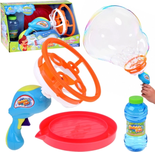 Bellenpistool Bubble Fun „bel in bel“ met oplossing 236 ml - 1 stuk