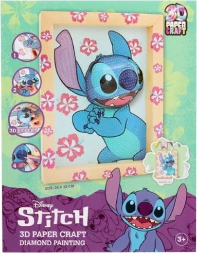 Origami schilderij Stitch diamant mozaïek 3D 26 × 35 cm