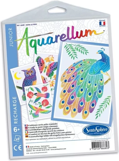 Sentosphere set afbeeldingen aquarel junior in het park