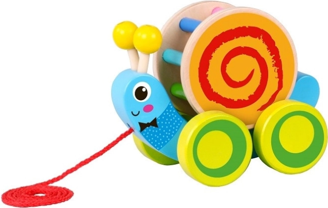 Houten trekslak voor kinderen