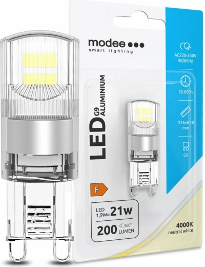 LED lamp G9 aluminium 1,9 W neutraal wit MODEE