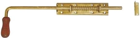 Veergrendel met houten knop 260 × 50 mm