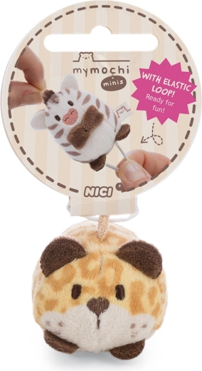 Nici MyMochi pluchen hanger Leopard Ichiro 5 cm (liggend)