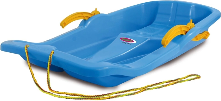 Snow Play boby Karol 80 cm blauw met remmen