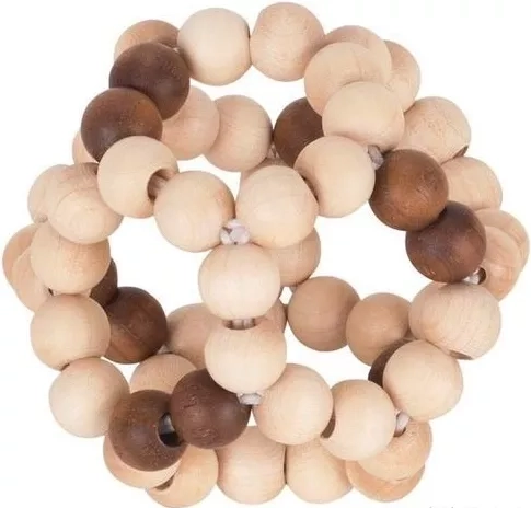 Elastische houten handbal Heimess - natuurlijk