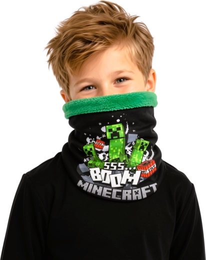 Kindercol Minecraft Creeper zwart