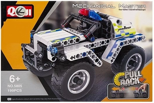 Constructiespeelgoed politieauto wit - 1 stuk