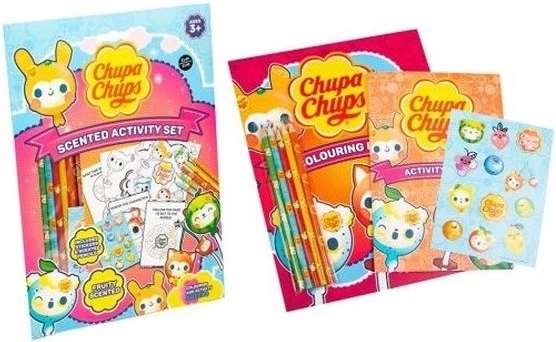 Chupa Chups geurige kleurplaten met stickers en kleurpotloden