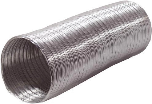 Flexibele aluminium leiding diameter 125 mm, lengte 230–1000 mm