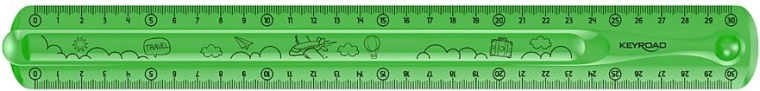 Liniaal KEYROAD Flexi 30 cm groen