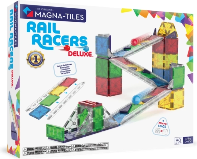 MAGNA-TILES magnetische knikkerbaan Deluxe 90 onderdelen