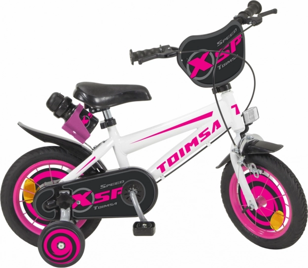 Kinderfiets Toimsa XSP wit/zwart 12