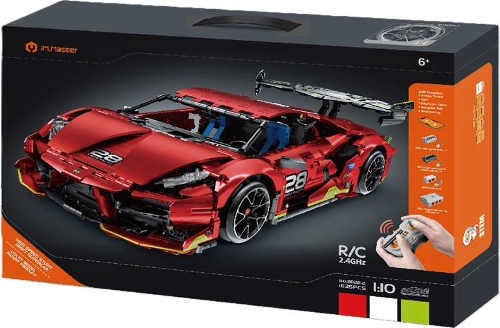 iM.Master RC super sportauto op afstand bestuurbaar 1:10 rood