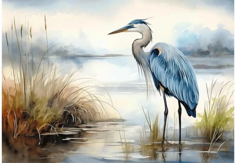 Trefl puzzel Premium Plus reiger in de natuur 1000 stukjes