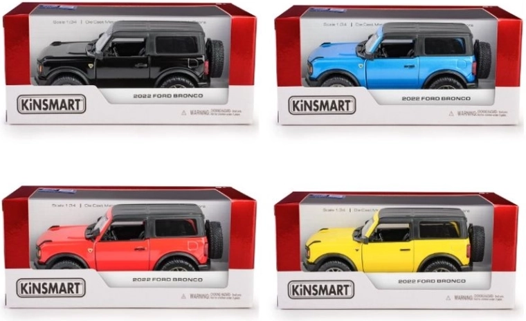 Metalen model Ford Bronco hardtop 2022 1:34