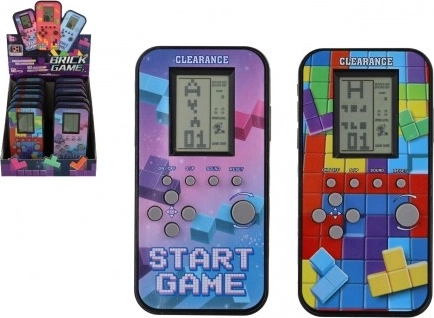 Digitale handheld Brick Game – retro puzzel met vallende blokken