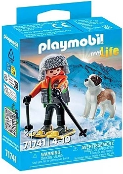 Playmobil My Life skiër met Sint-Bernard