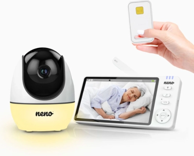 Neno videobabyfoon met SOS-knop Ti Amo, 5" display en draaibare camera