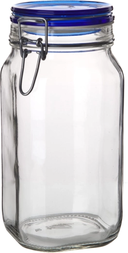 Hermetische glazen pot met klemdeksel 1,5 l FIDO Blue