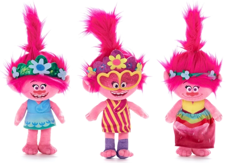Trolls World Tour pluchen figuur Poppy 30 cm (assort) - 1 stuk