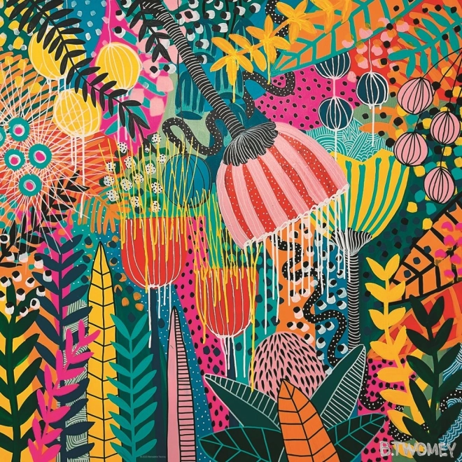 Vierkant puzzel Flowery: Mooie toekomst 1000 stukjes HEYE