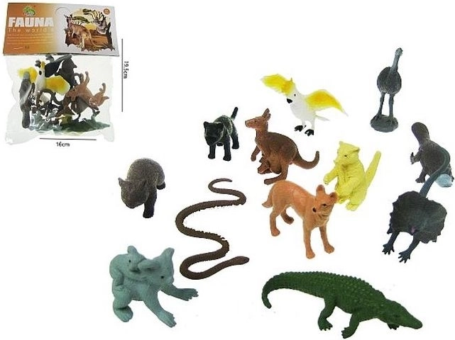 Set figuurtjes van Australische wilde dieren 6–8 cm