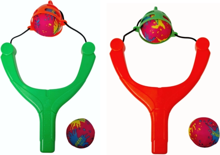 Katapult met waterballen