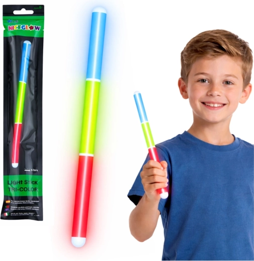 Fluorescerende driekleurige lichtgevende Glow Stick 31,5 cm