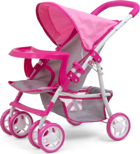Milly Mally poppenwagen Kate Prestige Pink