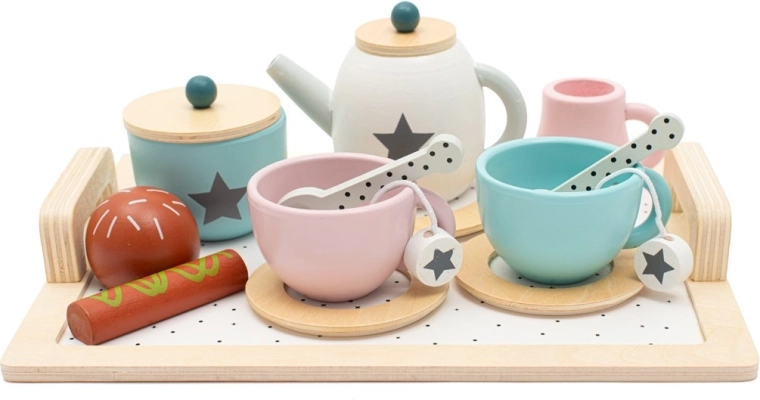 Houten theeservies Montessori Baby Mix